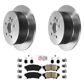 AmeriBRAKES® - AmeriPLATINUM™ Rear Brake Kit with Ceramic Pads