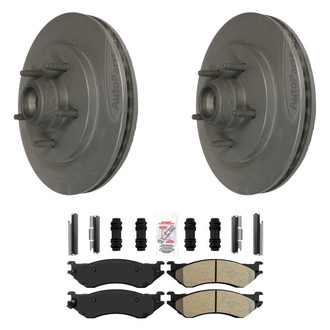 AmeriBRAKES® - AmeriPLATINUM™ Brake Kit with Semi-Metallic Pads