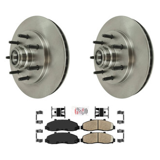 AmeriBRAKES® - AmeriPRO™ Plain Front Brake Kit with Ceramic Pads