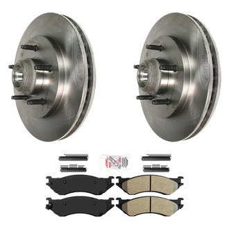 AmeriBRAKES® - AmeriPRO™ Plain Brake Kit with Semi-Metallic Pads