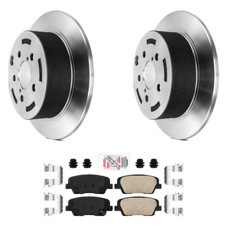 AmeriBRAKES® - AmeriPLATINUM™ Rear Brake Kit with Ceramic Pads