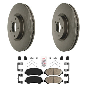 AmeriBRAKES® - AmeriPLATINUM™ Front Brake Kit with Ceramic Pads