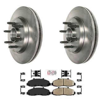 AmeriBRAKES® - AmeriPRO™ Plain Front Brake Kit with Ceramic Pads