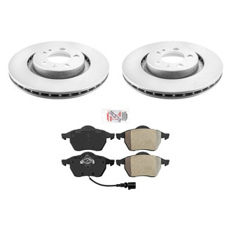 AmeriBRAKES® - AmeriPRO™ Plain Front Brake Kit with Semi-Metallic Pads