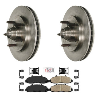 AmeriBRAKES® - AmeriPRO™ Plain Front Brake Kit with Ceramic Pads