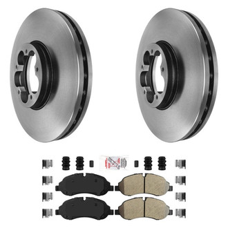 AmeriBRAKES® - AmeriPLATINUM™ Front Brake Kit with Semi-Metallic Pads