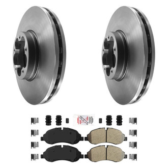 AmeriBRAKES® - AmeriPLATINUM™ Front Brake Kit with Semi-Metallic Pads
