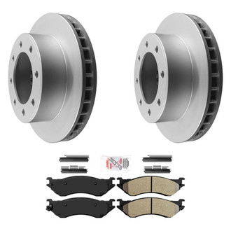 AmeriBRAKES® - AmeriPRO™ Plain Front Brake Kit with Semi-Metallic Pads