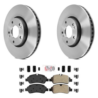 AmeriBRAKES® - AmeriPLATINUM™ Rear Brake Kit with Semi-Metallic Pads