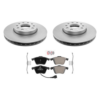 AmeriBRAKES® - AmeriPRO™ Plain Front Brake Kit with Semi-Metallic Pads