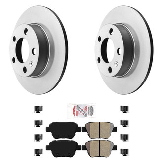AmeriBRAKES® - AmeriPRO™ Plain Rear Brake Kit with Semi-Metallic Pads
