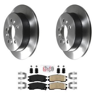 AmeriBRAKES® - AmeriPLATINUM™ Rear Brake Kit with Ceramic Pads