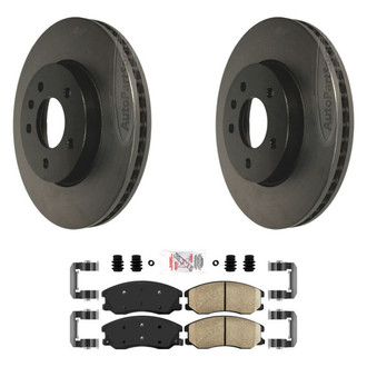 AmeriBRAKES® - AmeriPLATINUM™ Front Brake Kit with Ceramic Pads