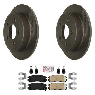 AmeriBRAKES® - AmeriPLATINUM™ Rear Brake Kit with Ceramic Pads