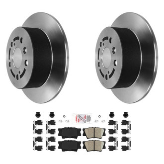 AmeriBRAKES® - AmeriPLATINUM™ Rear Brake Kit with Ceramic Pads