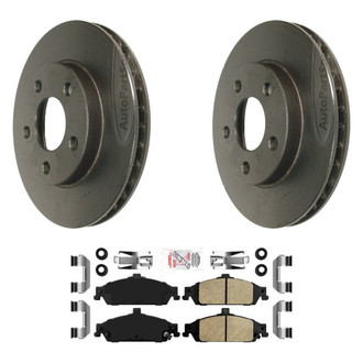 AmeriBRAKES® - AmeriPLATINUM™ Front Brake Kit with Semi-Metallic Pads
