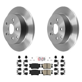 AmeriBRAKES® - AmeriPLATINUM™ Rear Brake Kit with Ceramic Pads