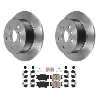 AmeriBRAKES® - AmeriPLATINUM™ Rear Brake Kit with Ceramic Pads