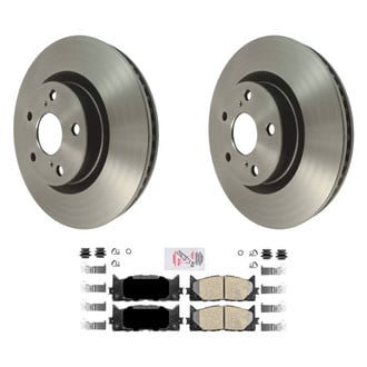 AmeriBRAKES® - AmeriPLATINUM™ Front Brake Kit with Ceramic Pads