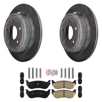 AmeriBRAKES® - AmeriPLATINUM™ Rear Brake Kit with Ceramic Pads