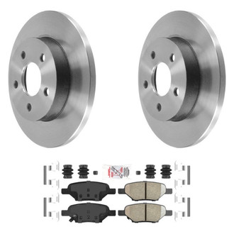 AmeriBRAKES® - AmeriPLATINUM™ Rear Brake Kit with Ceramic Pads