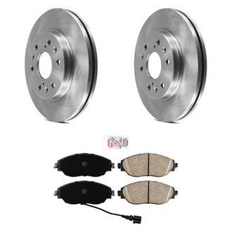 AmeriBRAKES® - AmeriPRO™ Plain Front Brake Kit with Ceramic Pads