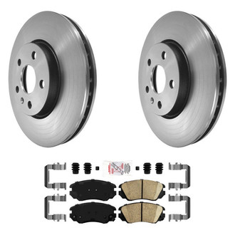 AmeriBRAKES® - AmeriPLATINUM™ Front Brake Kit with Ceramic Pads