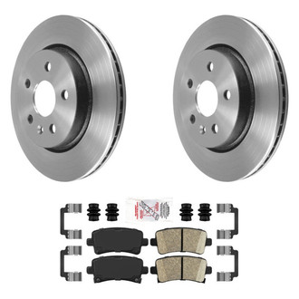 AmeriBRAKES® - AmeriPLATINUM™ Rear Brake Kit with Ceramic Pads
