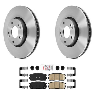 AmeriBRAKES® - AmeriPLATINUM™ Rear Brake Kit with Ceramic Pads