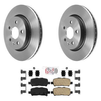 AmeriBRAKES® - AmeriPLATINUM™ Rear Brake Kit with Ceramic Pads
