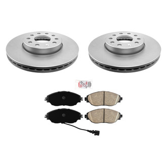 AmeriBRAKES® - AmeriPRO™ Plain Front Brake Kit with Ceramic Pads