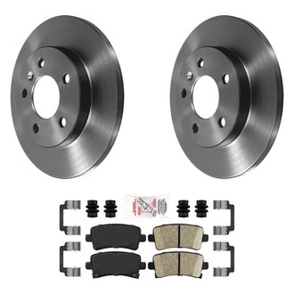 AmeriBRAKES® - AmeriPLATINUM™ Rear Brake Kit with Ceramic Pads