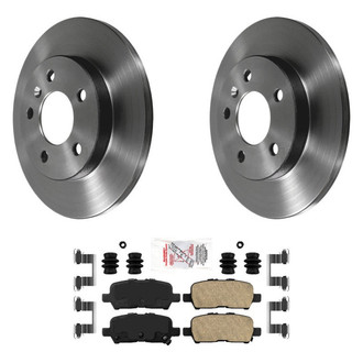 AmeriBRAKES® - AmeriPLATINUM™ Rear Brake Kit with Ceramic Pads