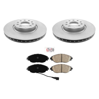 AmeriBRAKES® - AmeriPRO™ Plain Front Brake Kit with Ceramic Pads