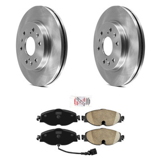 AmeriBRAKES® - AmeriPRO™ Plain Front Brake Kit with Ceramic Pads