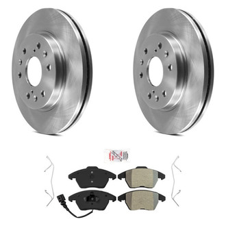 AmeriBRAKES® - AmeriPRO™ Plain Front Brake Kit with Semi-Metallic Pads
