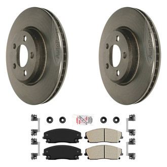 AmeriBRAKES® - AmeriPLATINUM™ Front Brake Kit with Ceramic Pads