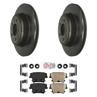 AmeriBRAKES® - AmeriPLATINUM™ Rear Brake Kit with Ceramic Pads