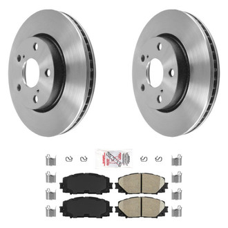 AmeriBRAKES® - AmeriPLATINUM™ Front Brake Kit with Ceramic Pads