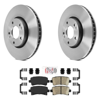 AmeriBRAKES® - AmeriPLATINUM™ Rear Brake Kit with Ceramic Pads