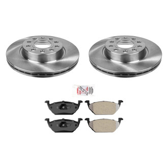 AmeriBRAKES® - AmeriPRO™ Plain Front Brake Kit with Semi-Metallic Pads