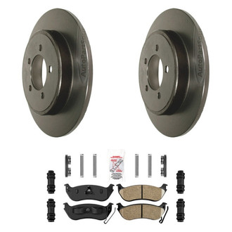 AmeriBRAKES® - AmeriPLATINUM™ Rear Brake Kit with Ceramic Pads