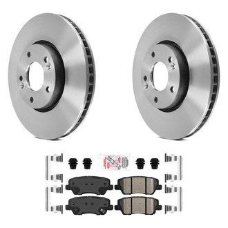 AmeriBRAKES® - AmeriPLATINUM™ Rear Brake Kit with Ceramic Pads