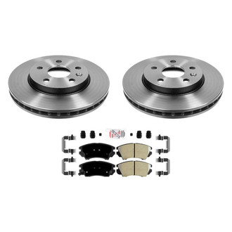 AmeriBRAKES® - AmeriPLATINUM™ Front Brake Kit with Semi-Metallic Pads