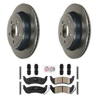 AmeriBRAKES® - AmeriPLATINUM™ Rear Brake Kit with Ceramic Pads