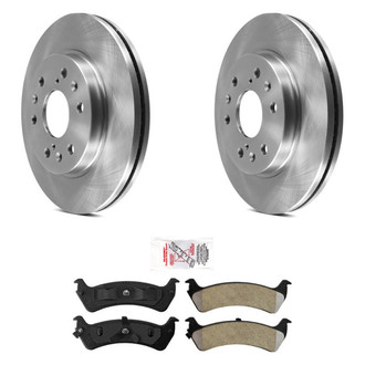 AmeriBRAKES® - AmeriPRO™ Plain Rear Brake Kit with Semi-Metallic Pads