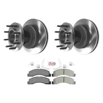 AmeriBRAKES® - AmeriPRO™ Plain Front Brake Kit with Semi-Metallic Pads