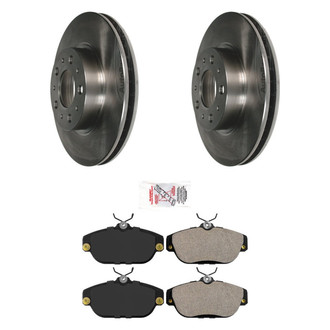 AmeriBRAKES® - AmeriPRO™ Plain Front Brake Kit with Semi-Metallic Pads