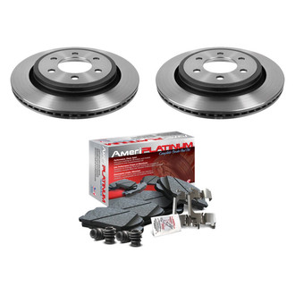 AmeriBRAKES® - AmeriPLATINUM™ Rear Brake Kit with Ceramic Pads
