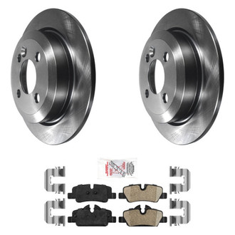 AmeriBRAKES® - AmeriPRO™ Plain Rear Brake Kit with Ceramic Pads